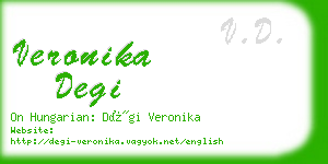 veronika degi business card